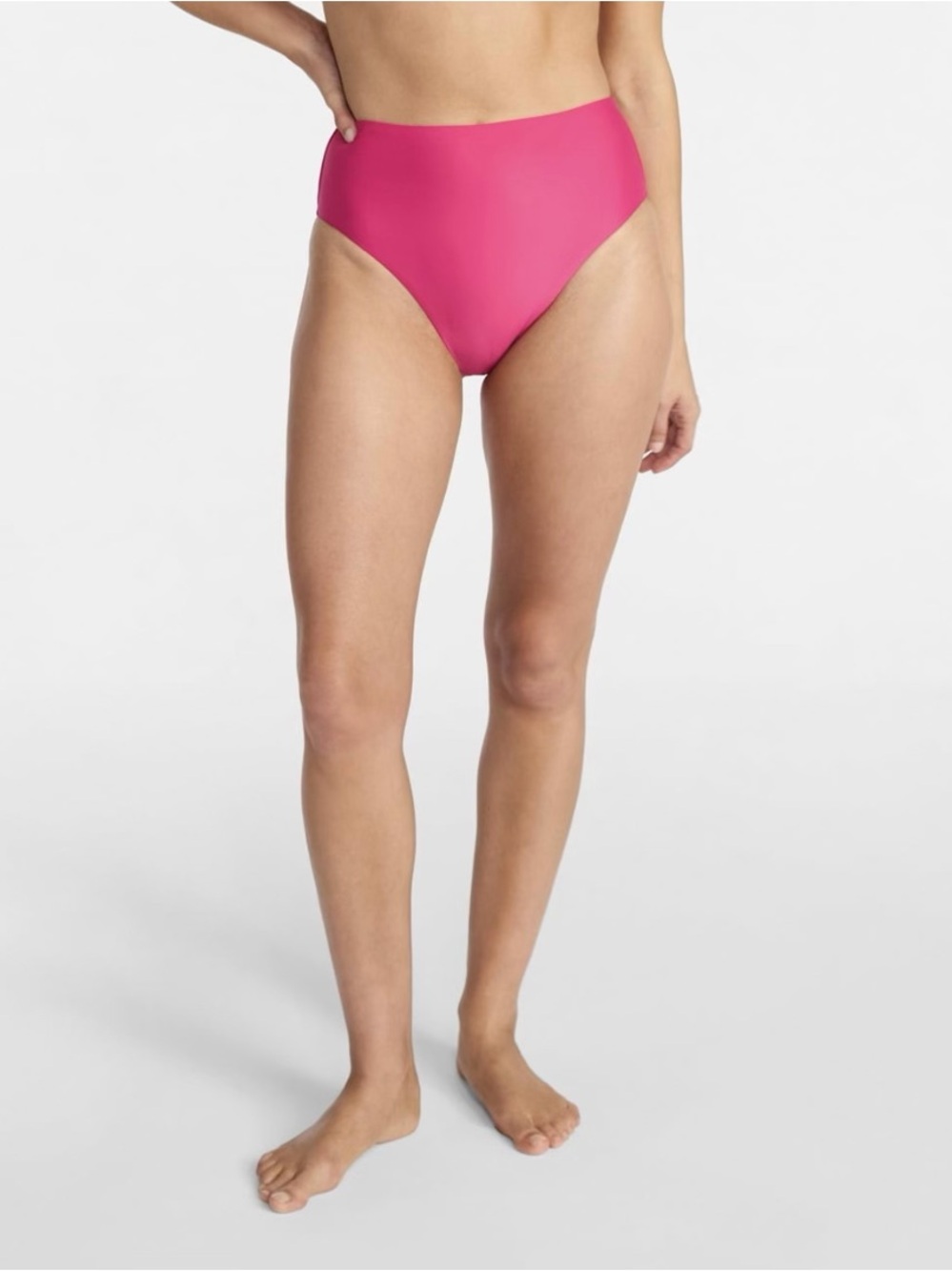 Pink Triangle Halter and High Rise Bikini Set - Picture 5 of 9